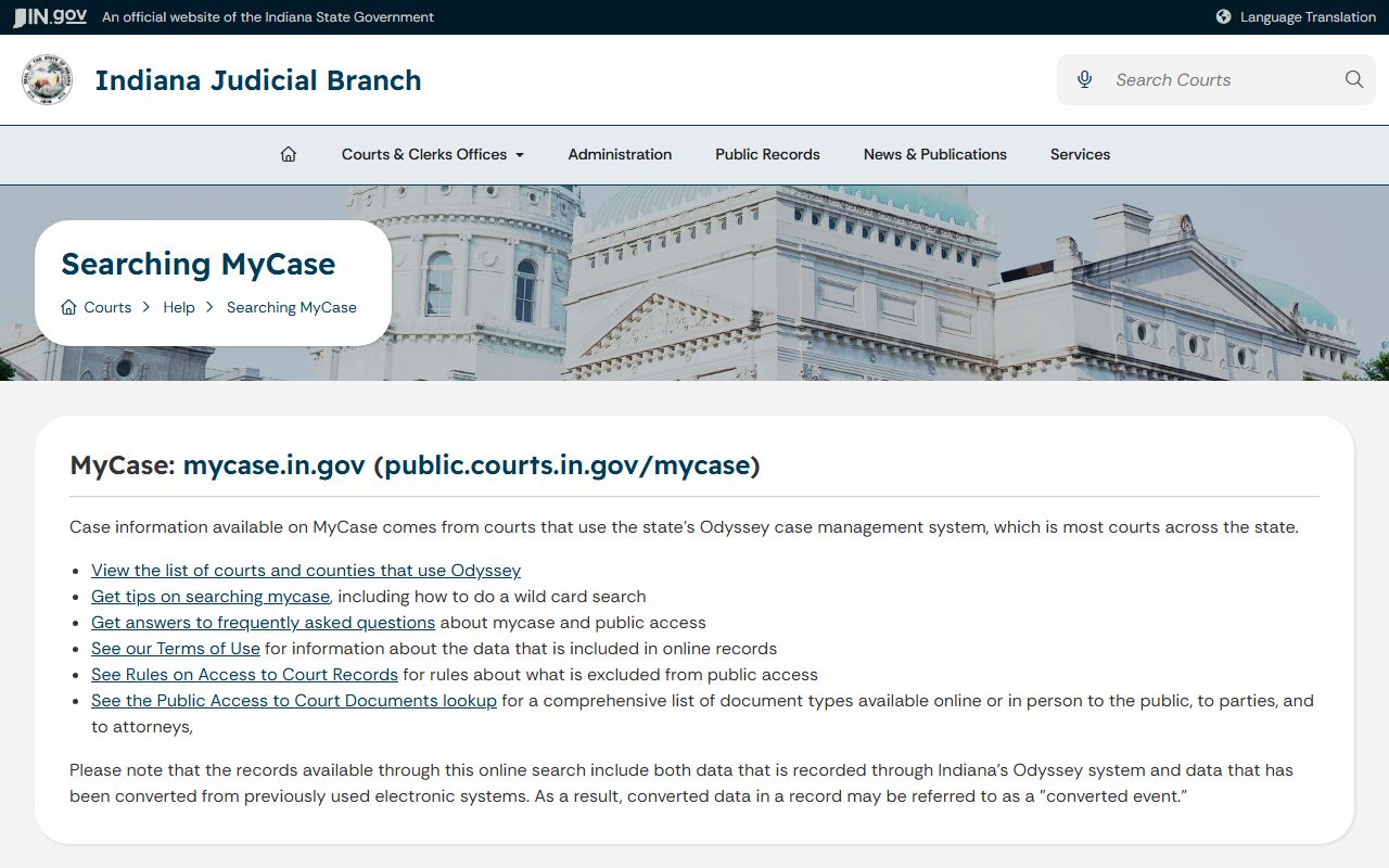 Randolph County court records MyCase help and payment guidance