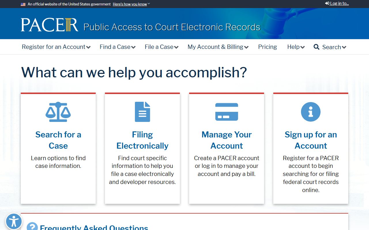 Randolph County federal court records Southern District locations