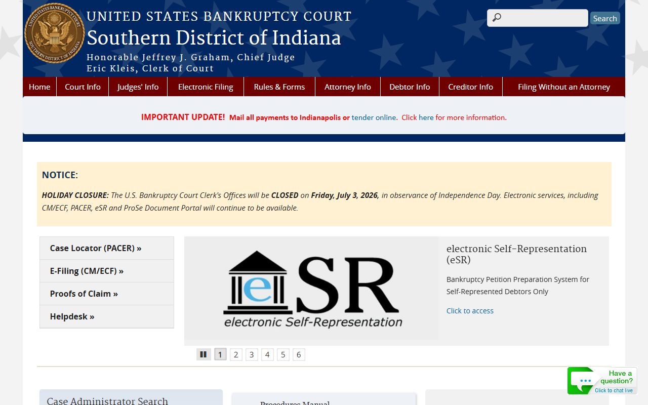 Randolph County Circuit Court records contact page