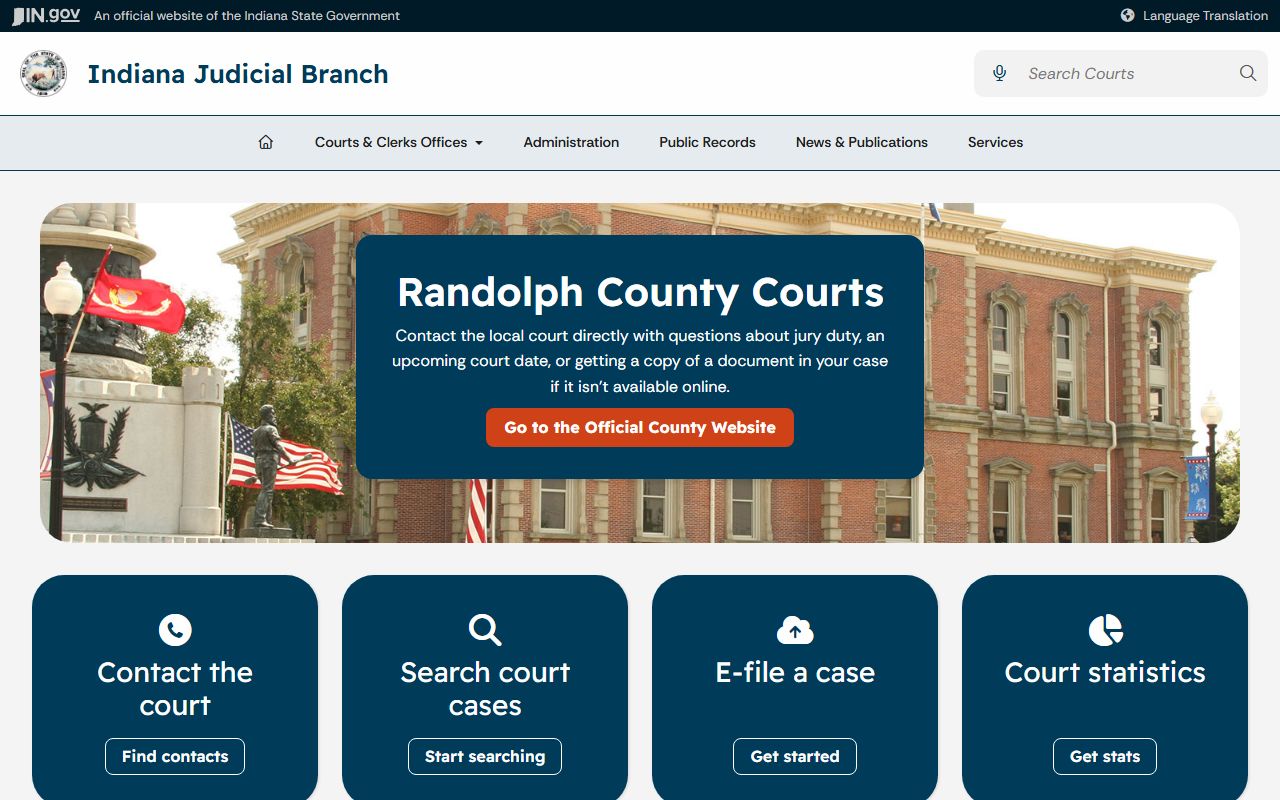 Randolph County federal court records Southern District source